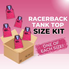 Load image into Gallery viewer, Racerback Tank Size Kit Rental