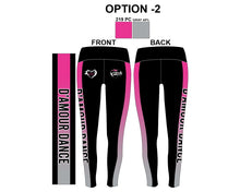 Load image into Gallery viewer, &quot;D&#39;Amour Dance&quot; Black and Ombre Sides-D&#39;Amour School of Dance Leggings