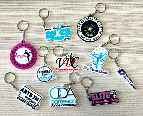 Ships in approx. 4 weeks - Custom Keychains - Read all info in listing - Minimum of 25- Your Logo!