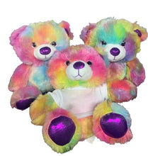 Load image into Gallery viewer, Arrives in 11-12 weeks - 8&quot; Neon Tie Dye Bears &amp; Shirts